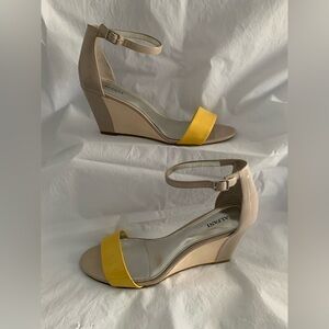 Tan and Yellow Heels